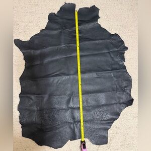 Tan Firm Embossed Pebbled Leather Hide black color